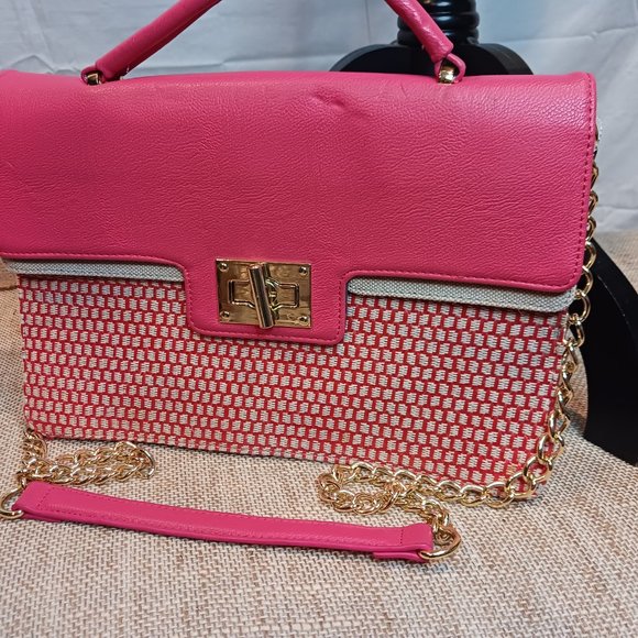 NWOT Oliva +Joy Crossbody Accordian style Salmon/Pink Purse - Picture 9 of 10